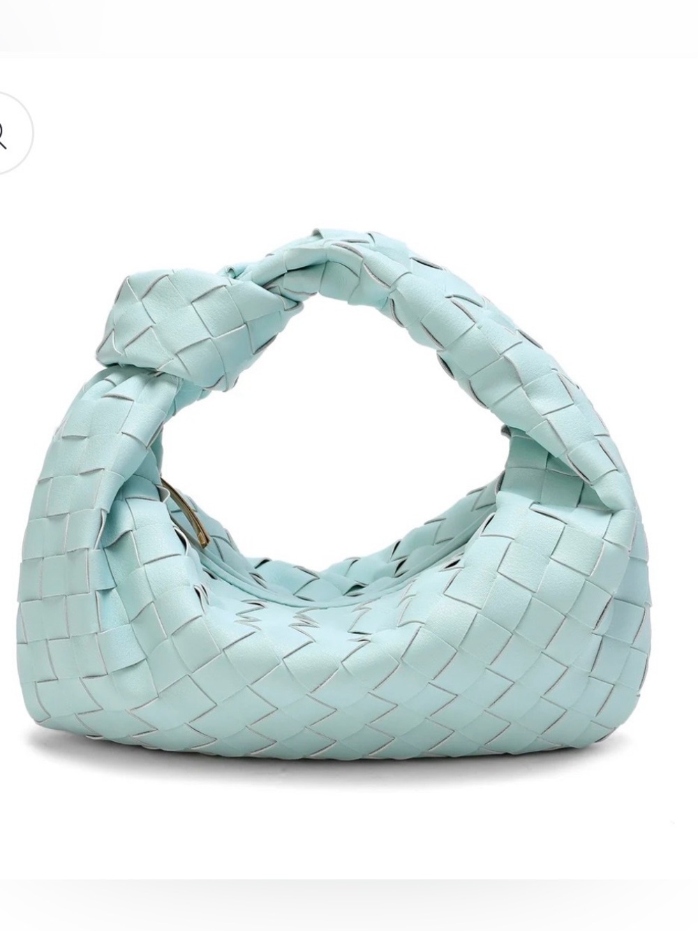 Tiffany & Fred Paris Woven Sheepskin Knot Bag Pouch